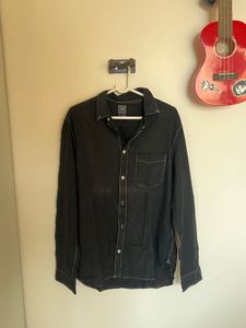 Men's Black Long Sleeve Shirt