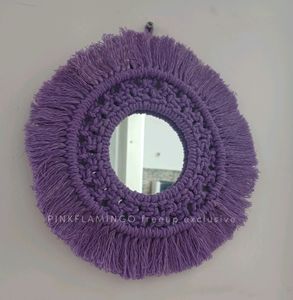 9.5 Macrame Mirror