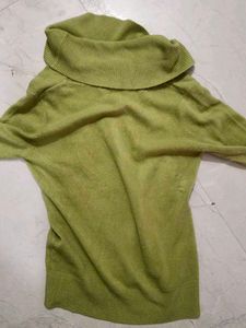Green Turtleneck Sweater