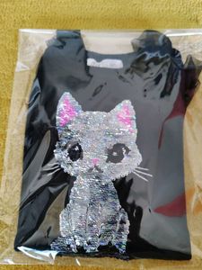 Black Full Sleeve Top With Sequence