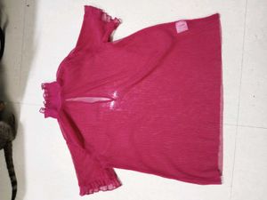 Pink Transparent Top
