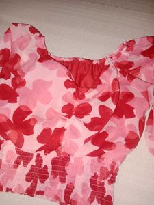 Floral Print Crop Top