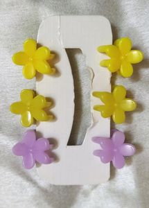 Mini Kawaii Flower Clip Card Combo