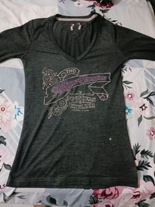 Grey Full Sleeves Pre Winter Top