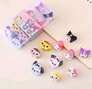 10pcs Of Sanrio Character Erasers Set