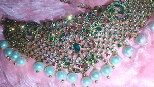 Elegant Gold-Plated Diamond Necklace