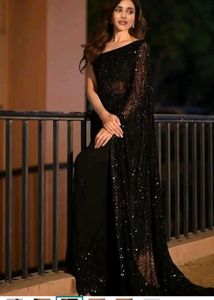 Partywear Heavy Sequence Saree