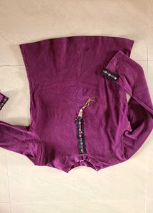 Vintage Purple Long Sleeve Top