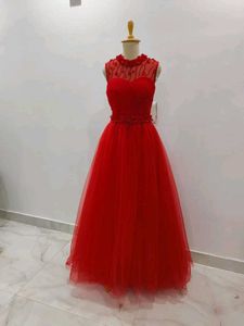 Stunning Red Tulle Gown