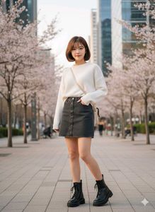 Korean short A-Line Skirt