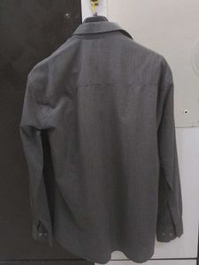 Formal Gray Long Sleeve Shirt