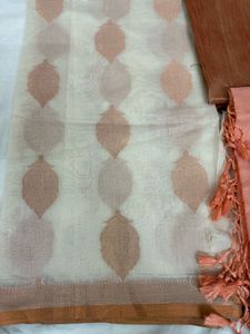 Banarasi Peach Suit Set