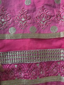 New Beautiful cotton suit with chiffon dupatta