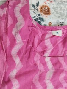 Pink Printed Kurta