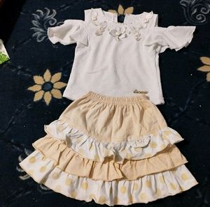 Skirt And Top For Baby Girl👌