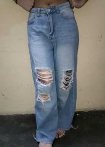 Ripped Wide baggy Jeans