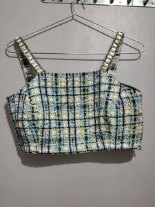 Tweed Crop Top