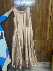 Ethnic Sleeveless Gown With Jacket