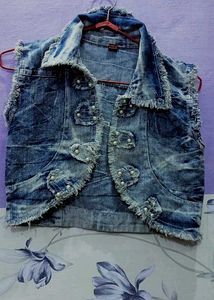 Light Blue Denim Shrug