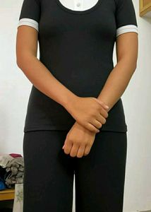 Black &amp; White Fitted Top