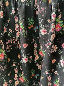 v cute bohemian style black top