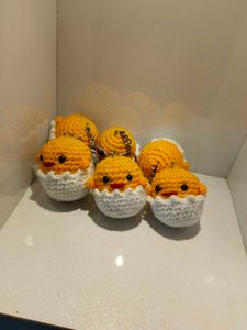 Restocked 9th Time Crochet Chick Keychain 🐣