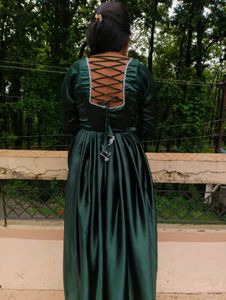 Elegant Emerald Green Gown