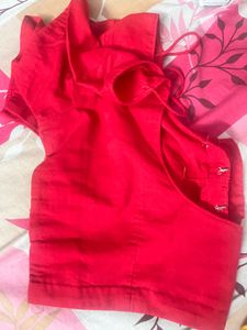 ❤️ Traditional Red Bandhej Saree with Rich Zari Bo