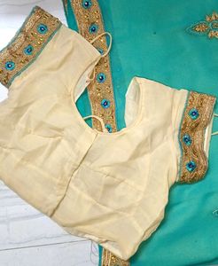 "Price Drop" Festive Dual Colour Georgette Saree