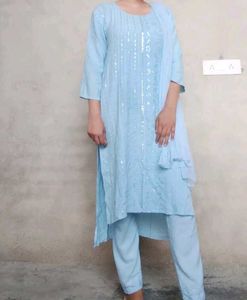 Cotton Suit With Duppatta