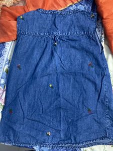 Half Sleeve Denim Top