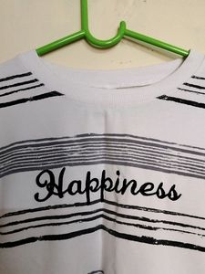 White Striped Sweatshirt
