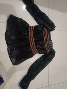 Black Off Soulder Top