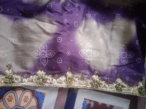 Purple Bandhani Lehenga Choli Set