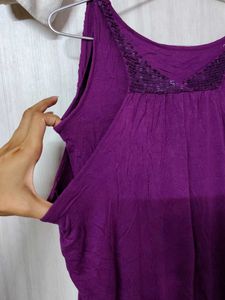 ❗ CLEARANCE ❗ Park Avenue Purple Sequin Top