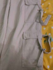 Beige Cargo Pants
