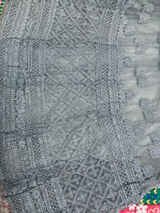 Designer Bajirao Mastani Dress Grey Colour