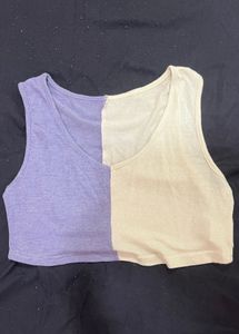 Two-Tone Casual Tank Top