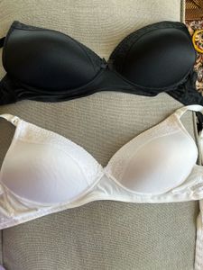 Set of 2 NEW M&S Maternity Bras in Black & White
