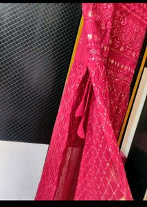 Red Embellished Naira Dress
