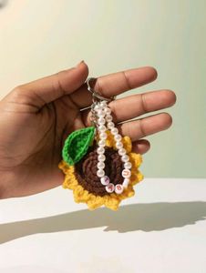 Personalized Petal Charm | Sunflower keychain | Ha