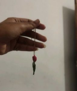 Hand Made Rose Pendant Necklace