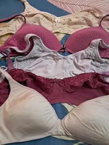 Combo Of Five Imported Fabric Bra