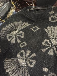 Woolen Embroided Sweater Xl