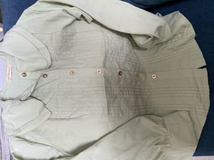 Green Button-Down Top