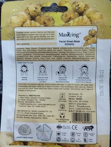 Facial Sheet Mask Potato