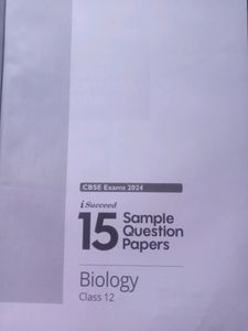 Class 12th, Arihant Biology Sample Paper