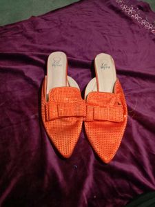 Orange Bow Flats