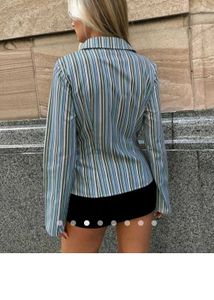 Striped Blue Blouse