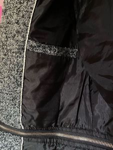 Tweed Zip-Detail Jacket - by Madame